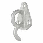Gancho de cuerda de metal con ojo 70x45mm 5 piezas