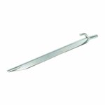 Estaca de tienda de metal de 25 cm con gancho  6 piezas en bolsa de plastico