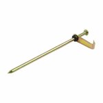 Clavija de roca de 21 cm de metal con gancho  6 piezas en bolsa de plastico