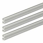 Riel doble para tienda de campana de 80 cm - juego de 3 piezas