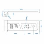 Contraparte para cerradura de tension SPP ZN-06