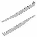 Estaca para tienda de campana de 18 5 cm de aluminio acanalado  6 piezas en bolsa de plastico