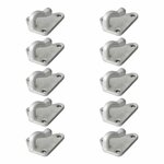 Gancho de cuerda de metal 40x45mm 10 piezas