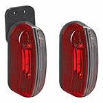Luz de ancho LED roja blanca derecha