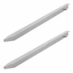 Clavija en T de metal de 40 cm  2 piezas en bolsa de plastico