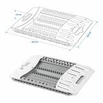 Escurreplatos de plastico plegable