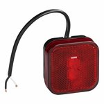 Lampara de galibo 12 24V roja 65 x 65 mm LED