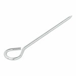 Estaca para tienda de campana de 19 cm de aluminio con ojal  10 piezas en bolsa de plastico