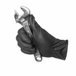 Guantes de nitrilo Gripp-It XL negros caja dispensadora de 50 piezas