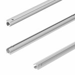 Riel para tienda de campana de aluminio de 90 mm de diametro x 1 2 m