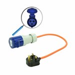 Cable de extension de 40 cm desde el enchufe del Reino Unido al CEE