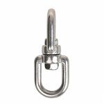 Cerradura giratoria de 8 mm  acero inoxidable A4 AISI 316  ojo ojo  2.500 daN