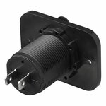 Caja de empotrar USB doble tipo A 3100mA 12V 24V