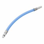 Conexion de manguera flexible de 25 cm azul en bolsa de plastico