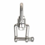 Cerradura giratoria de 8 mm  acero inoxidable A4 AISI 316  ojo horquilla  2.500 daN
