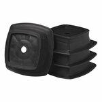 Placas de soporte apilables para soportes de extension - juego de 4 piezas