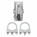 Abrazadera de 48 mm para rueda de morro + 2 soportes en U de 60 70 mm