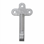 Gancho de valvula n. 0 derecha 140 mm con ojo de rosca