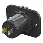 Cargador rapido USB integrado con placa de montaje 2 vias 12 24V 3A tipo A+C