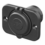 Cargador rapido USB integrado con placa de montaje 2 vias 12 24V 3A tipo A+C