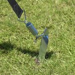 Juego de correas antitormentas 2 x 3 2 m con fijacion de tendon para riel de toldo
