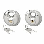 Candado de disco de 70 mm  2 piezas con llave igual