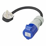 Cable alargador de 40 cm 3 x 2 5 mm² de enchufe britanico a CEE