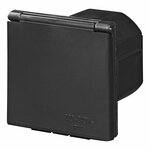 Caja de entrada de pared CEE cuadrada negra
