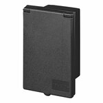Caja de entrada de pared CEE rectangular negra