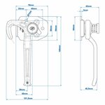 Gancho de solapa derecho SPP ZB-16R