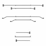Soporte de lona de metal  extensible 100-155 cm para lona de remolque