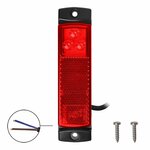 Lampara de galibo 12 24V roja 126x30mm LED