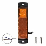 Luz de posicion lateral 12 24V naranja 126x30mm LED