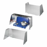 Parabrisas de cocina 3 piezas de acero plegable + extensible 37 70 x 32 x 28 cm