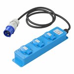 Toma Schuko CEE de 3 vias 1 5 M 3 x 1 5 mm²