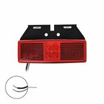 Lampara de galibo 12 24V roja 110x40mm LED con soporte