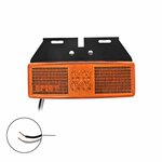 Luz de posicion lateral 12 24V naranja 110x40mm LED con soporte