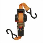 Correa de amarre con trinquete + 2 ganchos 350cm 320kg enrollable automatico