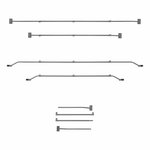 Soporte metalico para lona  ??extensible  140 5-208 cm  para lona de remolque