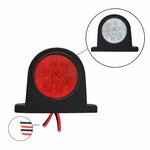 Ancho luz roja blanca 68x62mm 8LED