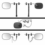 Espejo caravana cristal plano 340 x 140 x 190 mm