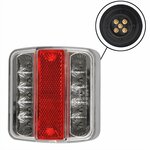 Luz trasera 4 funciones 98x105mm 14LED con conector EC de 5 pines