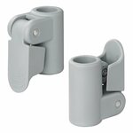 Abrazadera de tubo para poste de tienda con liberacion rapida 19-22 mm - juego de 4 piezas