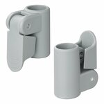 Abrazadera de tubo para poste de tienda con liberacion rapida 22-25 mm - juego de 4 piezas