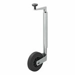 Rueda de morro de 35 mm con llanta de plastico y neumatico de caucho de 160 x 40 mm