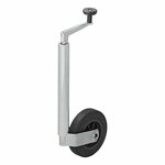 Rueda de morro de 35 mm con llanta de plastico y neumatico de caucho de 160 x 40 mm