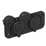 Kit de empotrar: Toma DIN + puerto USB doble tipo A 2x2100mA