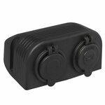 Kit de superficie: Toma DIN + puerto USB doble tipo A 2x2100mA