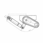 Soporte para amortiguador 90 x 50 mm - juego de 2 piezas