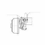 Soporte para amortiguador 90 x 50 mm - juego de 2 piezas